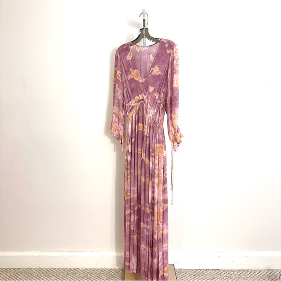 Young Fabulous & Broke Dresses & Skirts - Young Fabulous & Broke Purple and Orange crepe tie dye Dress